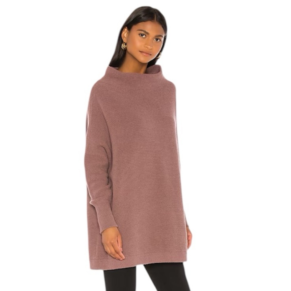 Free People Women’s Ottoman Slouchy Tunic Sweater in Nutmeg Size Small